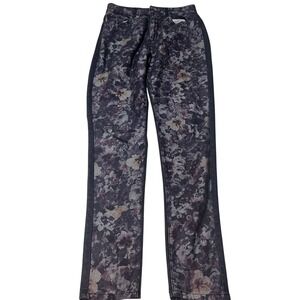 Exocet Women's Jeans Floral Print Dark Wash Size 3 Stretch